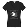 freedom is fabulous Women's V-Neck T-Shirt