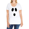 boo face Ladies Curvy T-Shirt