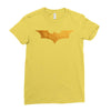 Batman Gold Logo Ladies Fitted T-Shirt
