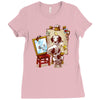 triple beagle portrait Ladies Fitted T-Shirt