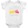 you can't buy happiness but you can live in canada Baby Bodysuit