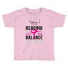 Reading Yoga Wine Balance Toddler T-shirt