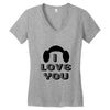 i love you and i know Women's V-Neck T-Shirt