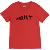 evolution of snooker or pool ape to player mens black new t shirt top V-Neck Tee