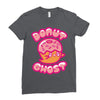donut ghost Ladies Fitted T-Shirt
