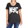 nyc new york city Ladies Curvy T-Shirt