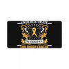 Never Underestimate the Strength of a Childhood Cancer Warrior License Plate