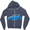 model 7 Zipper Hoodie
