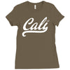 cali black logo Ladies Fitted T-Shirt