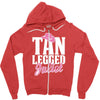 tan legged juliet Zipper Hoodie