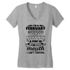 I Am A February Women Women's V-Neck T-Shirt