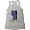 don't tell me to smile Racerback Tank