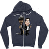 pulp fiction caricature ideal birthday gift present Zipper Hoodie