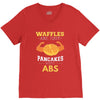 waffles are just pancakes with abs V-Neck Tee