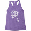 a skeleton crawling Racerback Tank