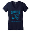 shuffle feel the movement Women's V-Neck T-Shirt