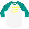i kissed a boy 3/4 Sleeve Shirt