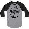 hope anchor religious 3/4 Sleeve Shirt