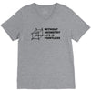 without geometry life is pointless funny math school science nerd geek V-Neck Tee