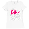 are you kitten me Ladies Fitted T-Shirt