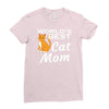 world's best cat mom Ladies Fitted T-Shirt