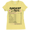 August Girl Facts Leo Ladies Fitted T-Shirt