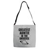 Greatest Auntie In The Universe Adjustable Strap Totes