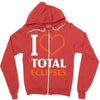 I Heart Total Eclipses Zipper Hoodie