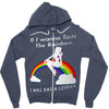 ls mug eat rainbow eat les Zipper Hoodie