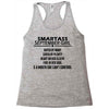 Smartass September Girl Racerback Tank