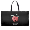 love is blind Weekender Totes