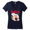 popeye, ideal gift or birthday present fuuny Women's V-Neck T-Shirt