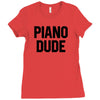 Piano Dude Ladies Fitted T-Shirt