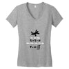 its the sudden deceleration that kills you funny physics Women's V-Neck T-Shirt