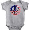 flag us flag peace independence day Baby Onesie