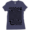 optical illusion Ladies Fitted T-Shirt