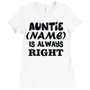 personalised auntie Ladies Fitted T-Shirt