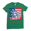 liberty statue Ladies Fitted T-Shirt