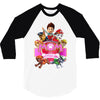 paw patrol birthday girl mom 3/4 Sleeve Shirt