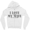 i love it when my wife let's me play golf Zipper Hoodie