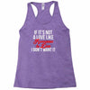 if it's not a love like roseanne &amp; dan i don't want it Racerback Tank
