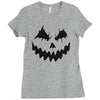 pumpkin face Ladies Fitted T-Shirt