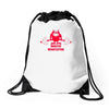 monster weightlifting Drawstring Bags