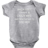 husbands wives joke Baby Onesie