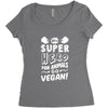 Be A Super Hero For Animals Go Vegan! Women's Triblend Scoop T-shirt