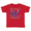 my cat and i stay in tonight Toddler T-shirt