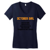 October Girl Hated By Many Women's V-Neck T-Shirt