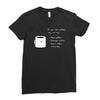 if you like coffee Ladies Fitted T-Shirt