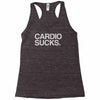 cardio sucks   exercise running gym training workout fitness trainer t Racerback Tank