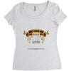 only loves her bed and her (your texs hear) Women's Triblend Scoop T-shirt